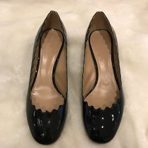 Chloe Lauren Black Patent Leather Pumps